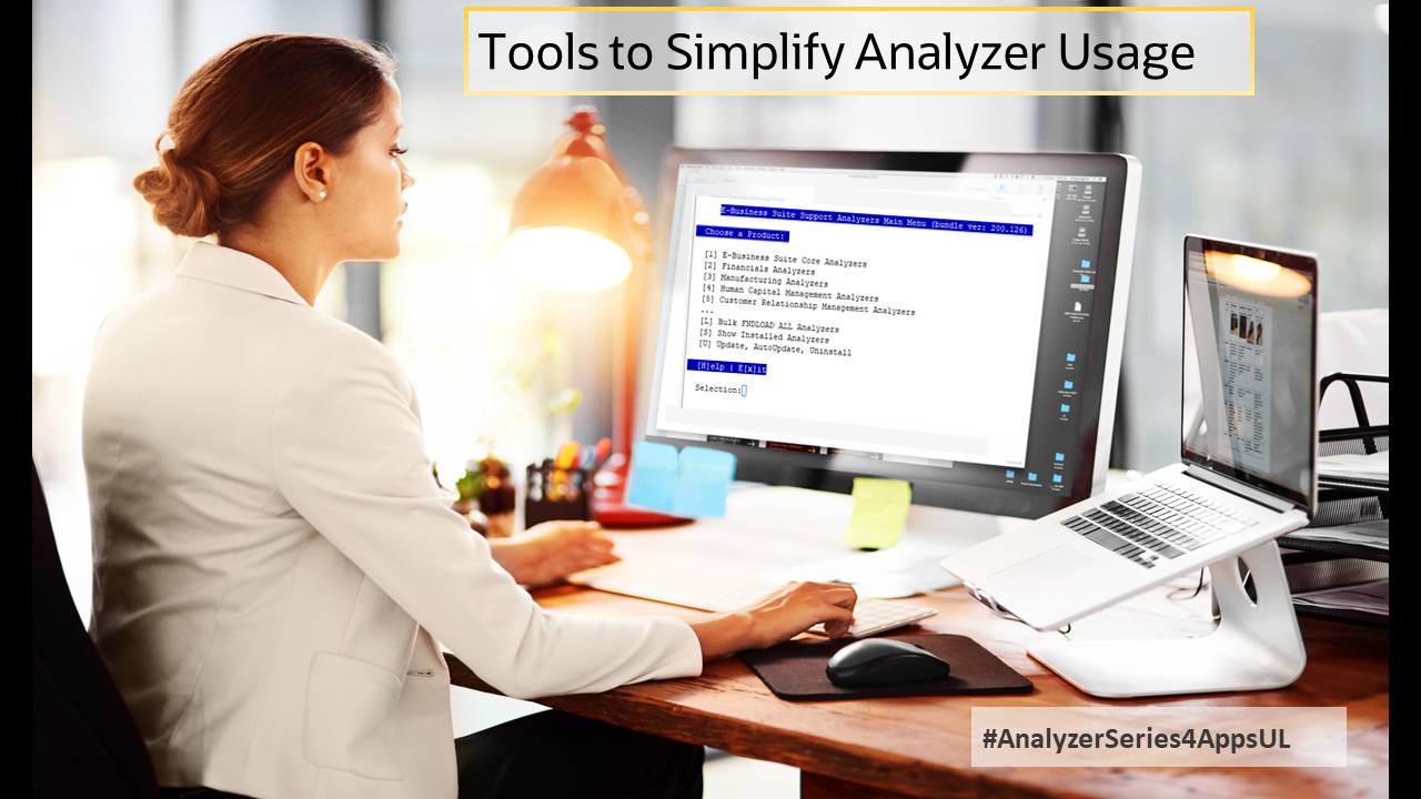 AppsUnlimited Woman looking at monitor Analyzer Series: Easy Button to Stay Up-to-Date With the Latest Analyzers