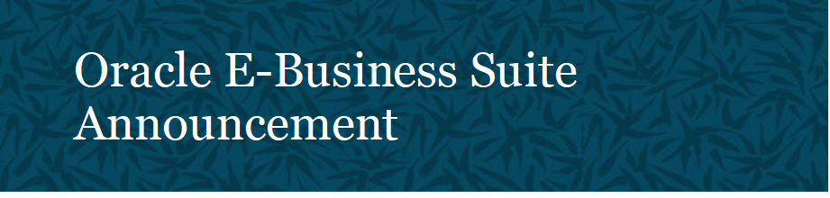 ANNOUNCEMENT: Oracle E-Business Suite Enterprise Command Centers - April 2023 Update