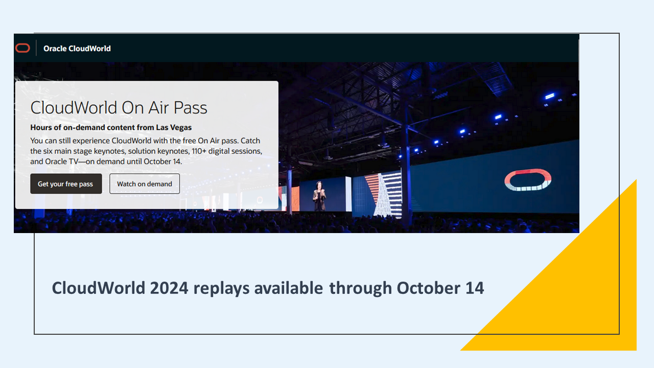 AppsUnlimited Cloud Series: CloudWorld 2024 Highlights and CloudWorld Tour 2025