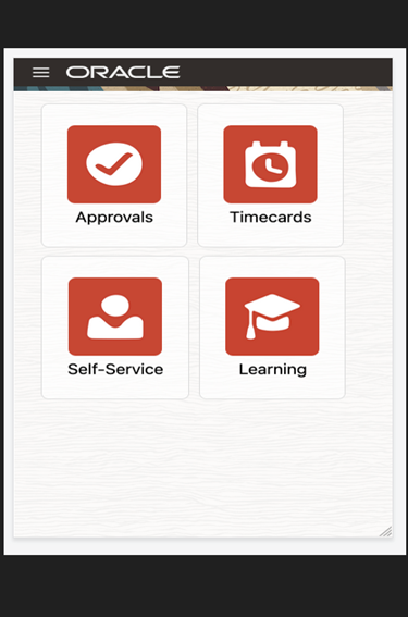 EBS Mobile Apps 10.1 - Common Home Page