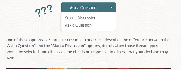 My Oracle Support Community Question vs Discussion - Which to Choose