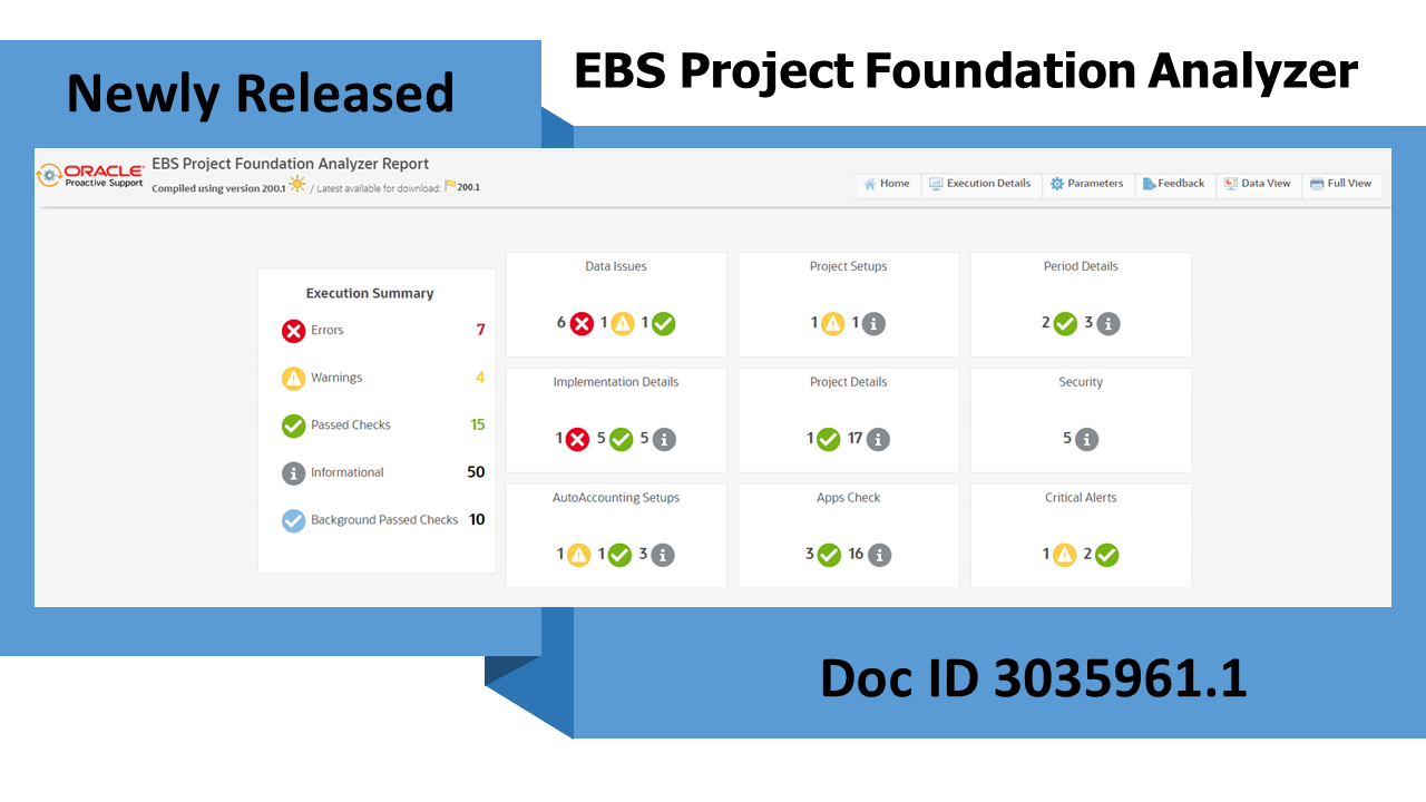New EBS Project Foundation Analyzer