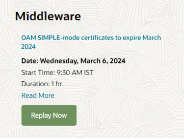 OAM-SIMPLE-Cert-Replay