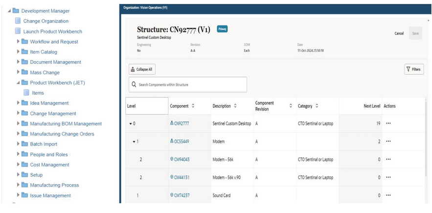 New HTML based Product Workbench