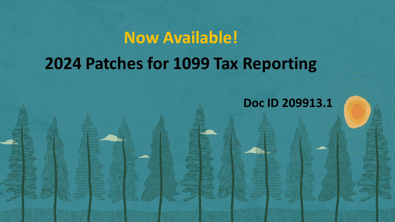 Oracle Payables 1099 Reporting Patches for 2024 Now Available
