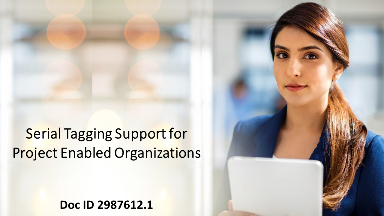 New Enhancement with 12.2.13: Inventory Enabling Serial Tagging