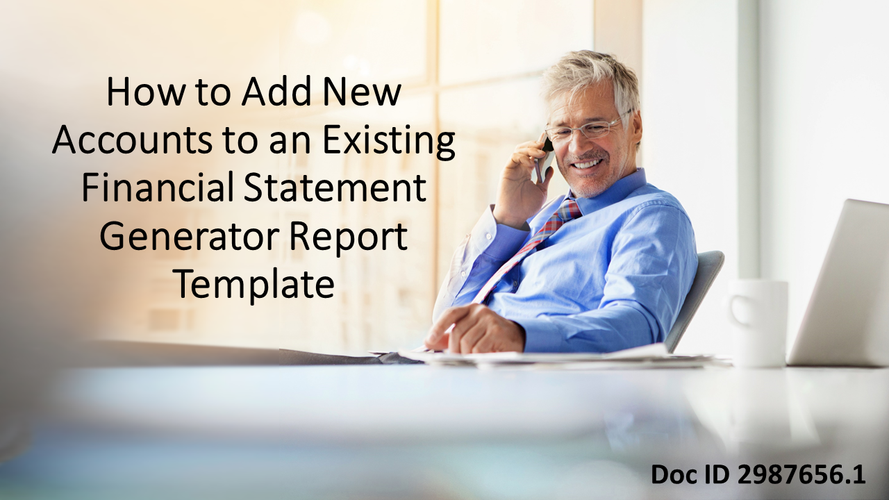 Expand Your FSG Reports: Learn to Add New Accounts Effortlessly!