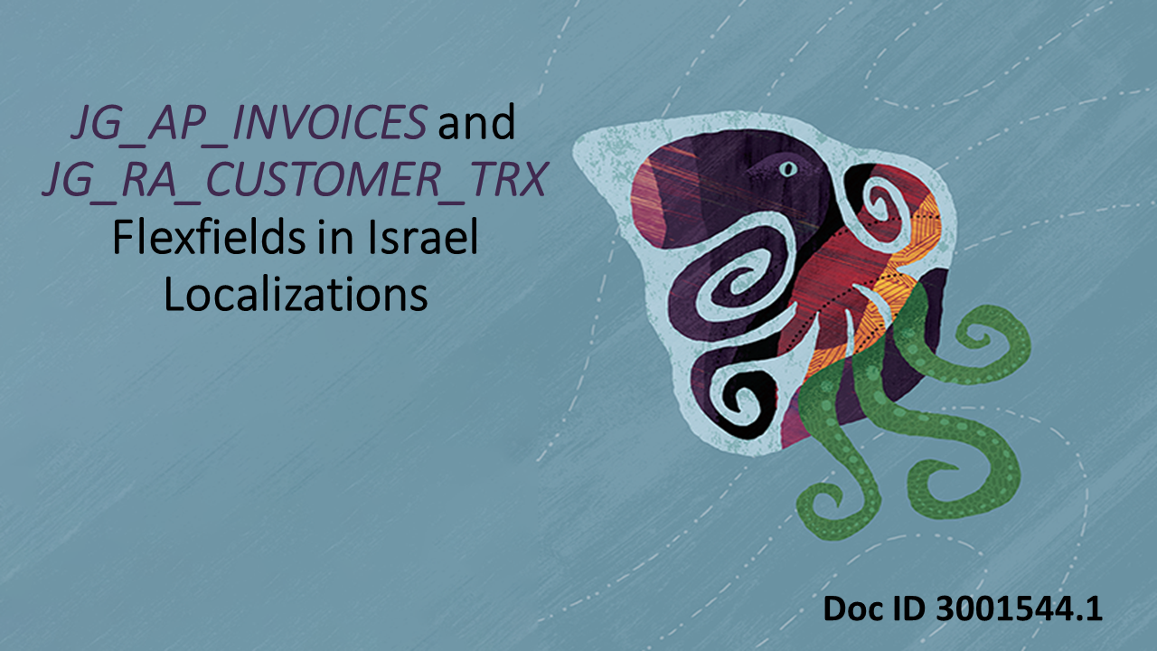 Understand the Descriptive Flexfields for Israel Localizations