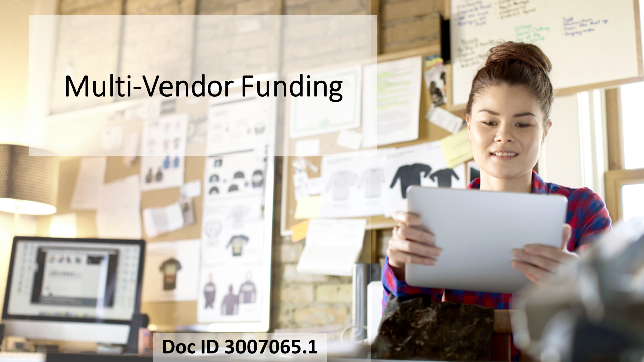 Multi-Vendor Funding Feature Available