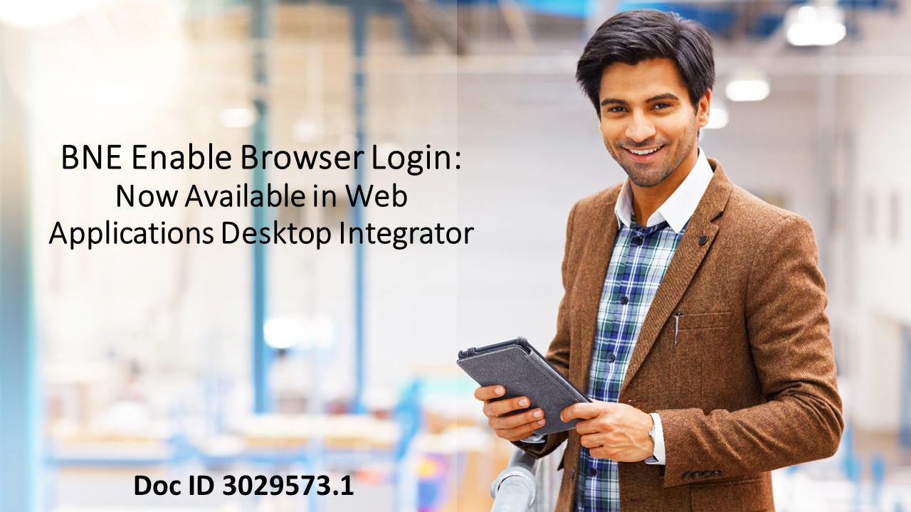 New Feature in Web Applications Desktop Integrator: Enable Browser Login