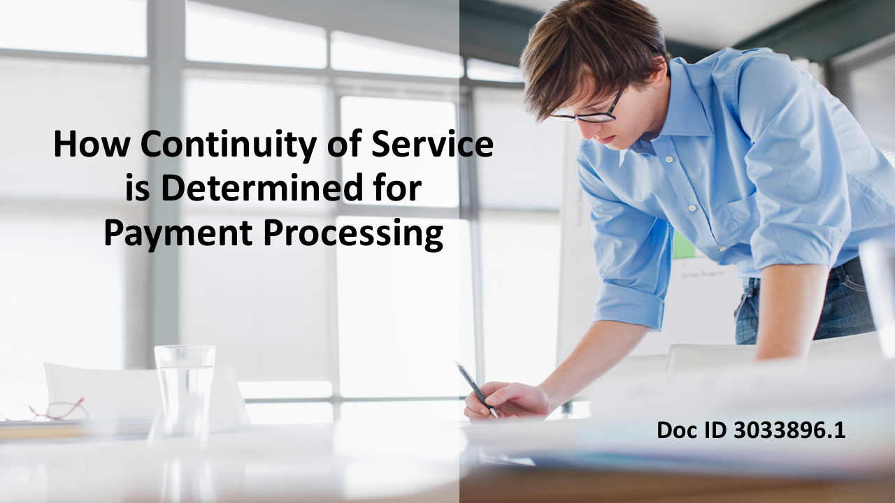 Continuity of Service for Transferred Employees Payment Processing