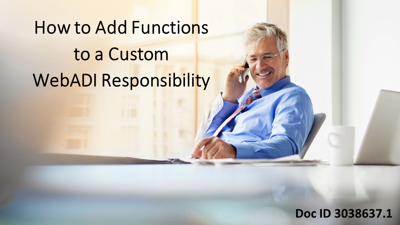 Add Functions to Custom WebADI Responsibility: a Step-by-Step Guide