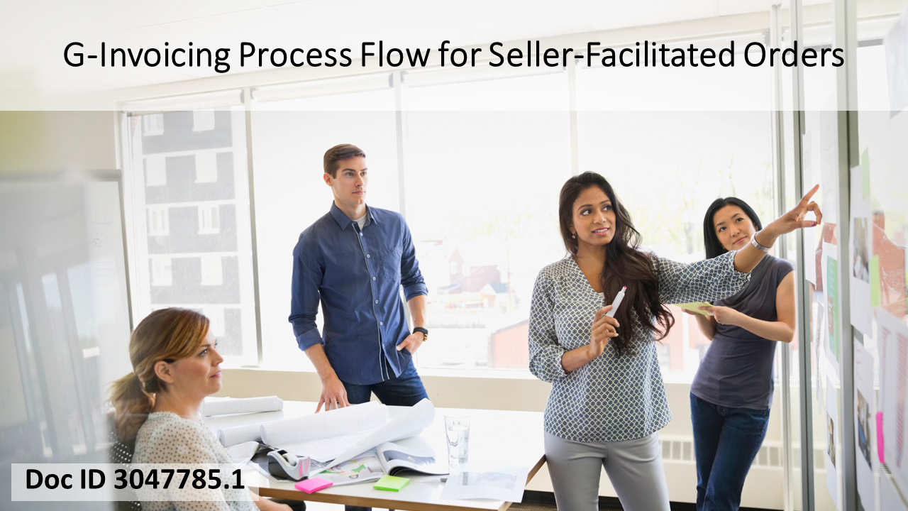 G-Invoicing Process Flow for Seller-Facilitated Orders in EBS