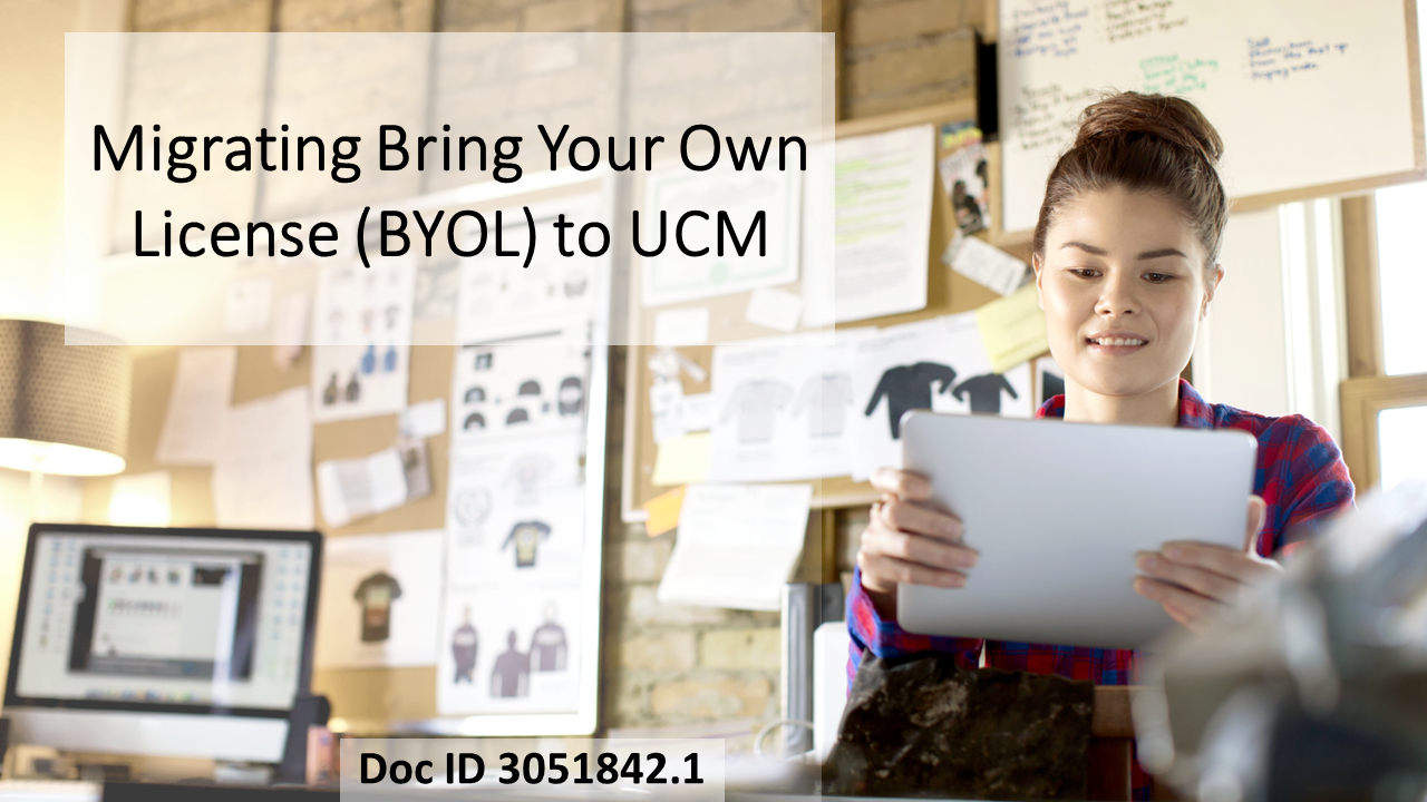 Migration from 'Bring Your Own License' to Oracle's Universal Credit Based Middleware Licensing Model