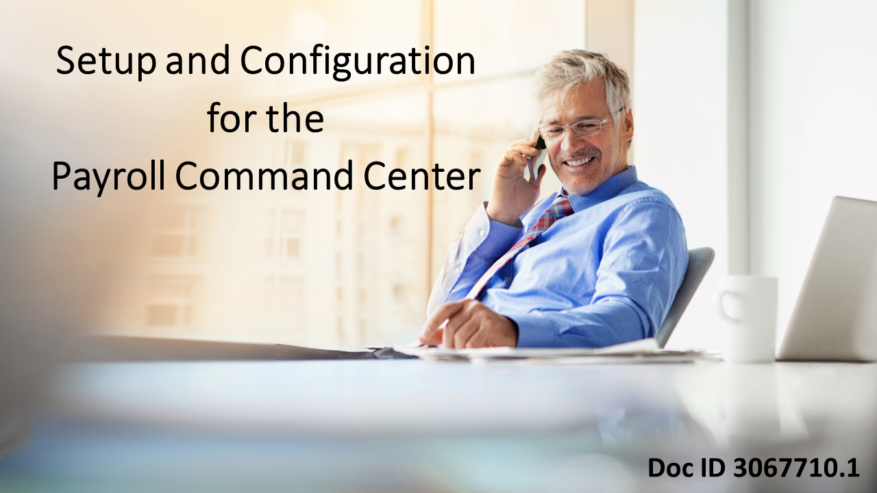 Payroll Command Center Setup and Configuration