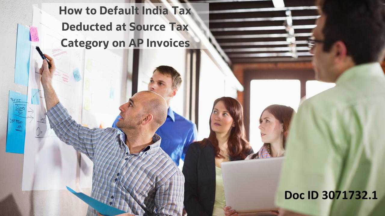 Simplify TDS Defaults on AP Invoices