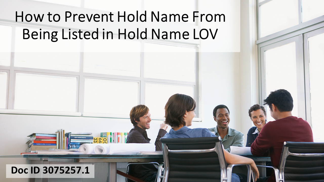 Customize AP Invoices – Control Hold Name Visibility