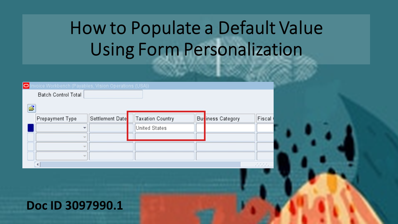 How to Set a Default Value Using Form Personalization