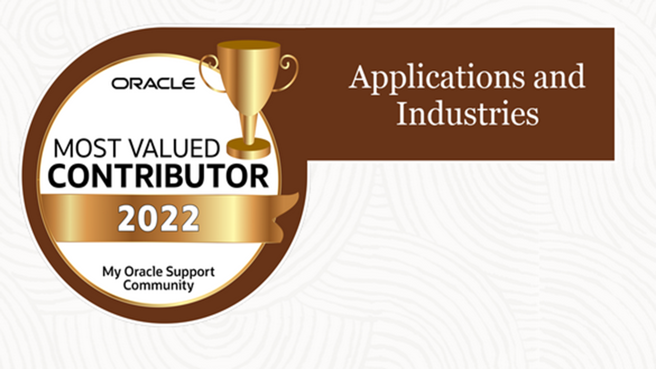 Announcing the My Oracle Support Community Most Valued Contributor Award Winners for 2022