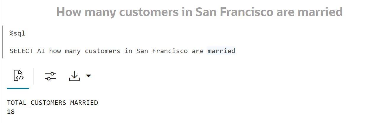 SELECT AI Example - customers in SF