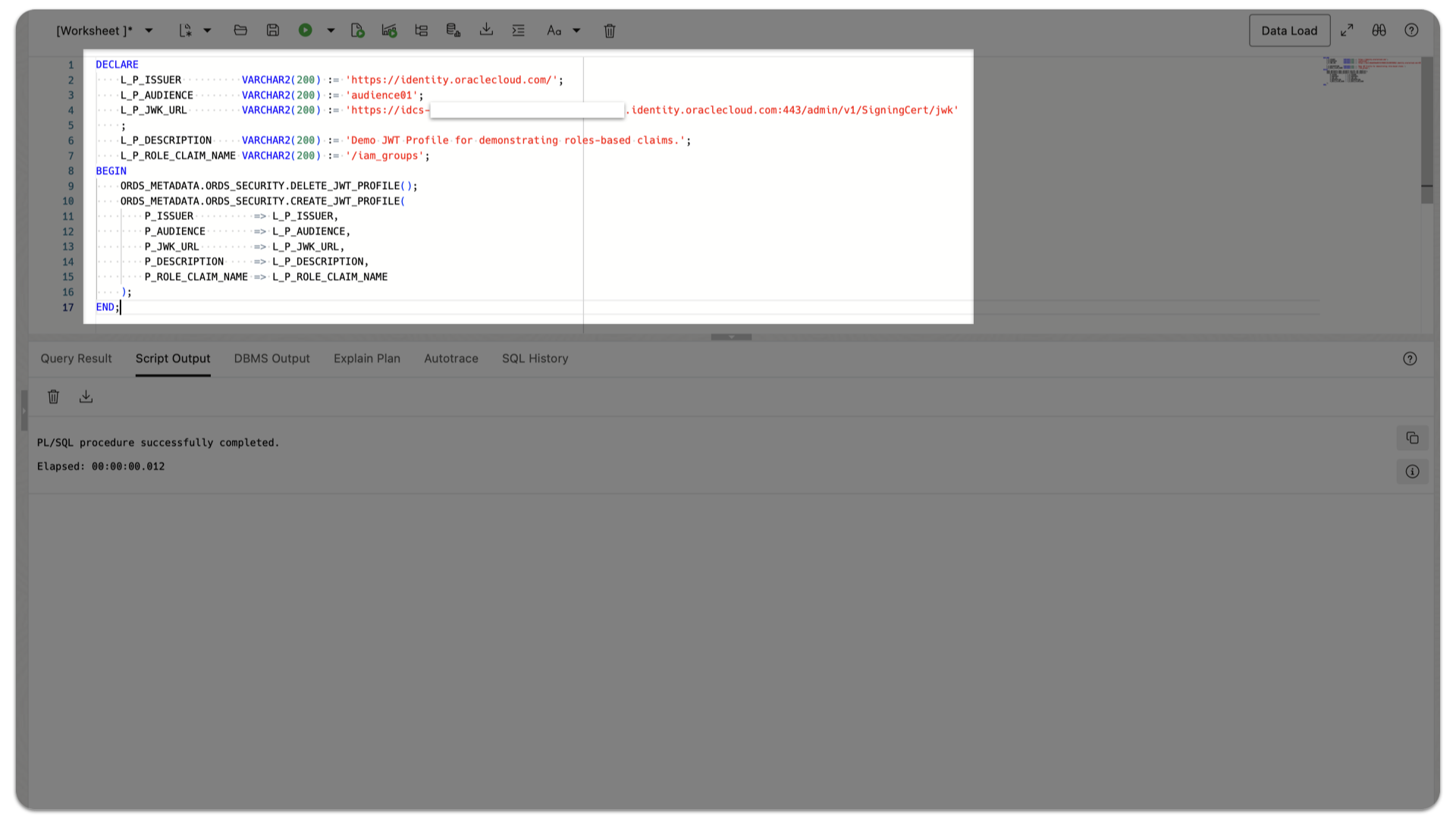 3. Create JWT profile