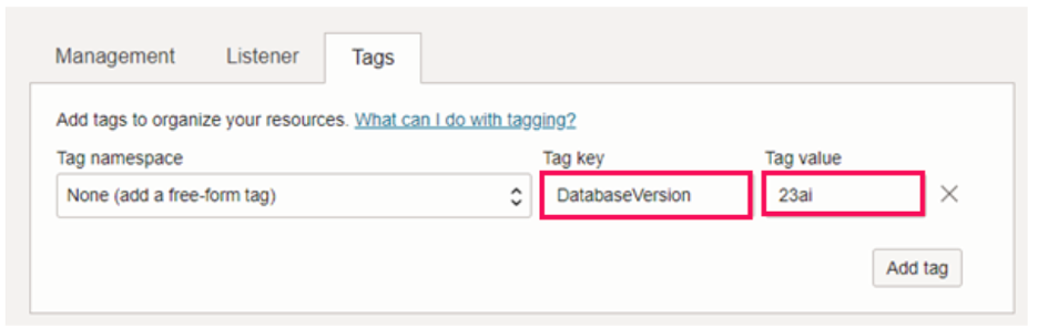 Add Tags during provisioning AVMC