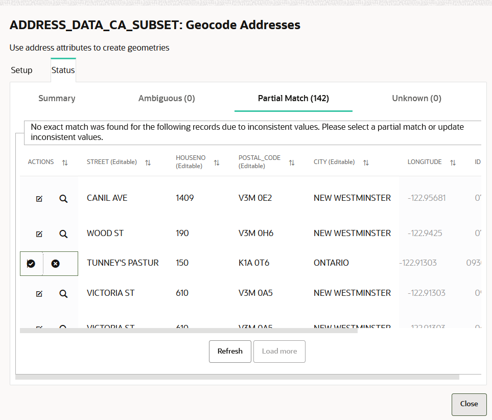 Check Geocoded Addresses