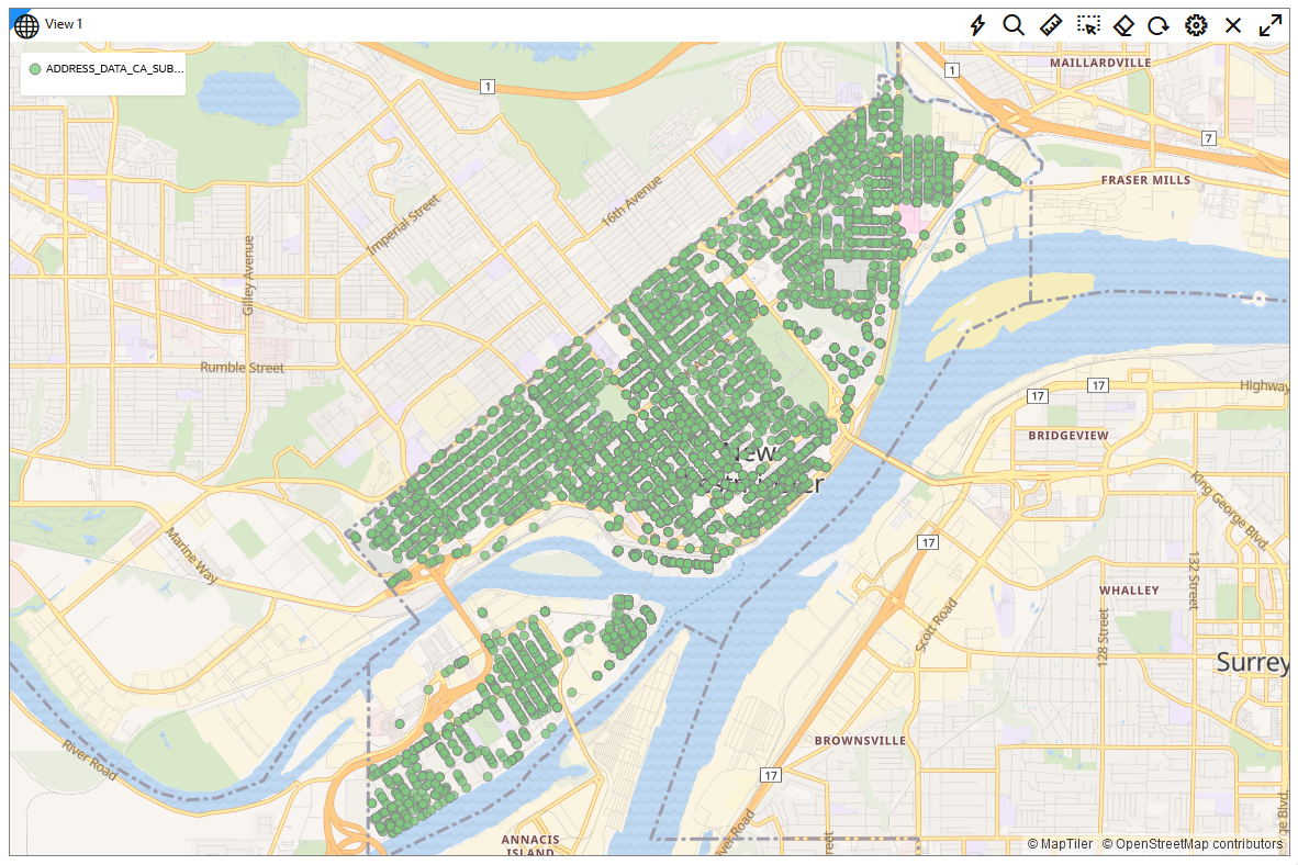 Addresses in West Canada
