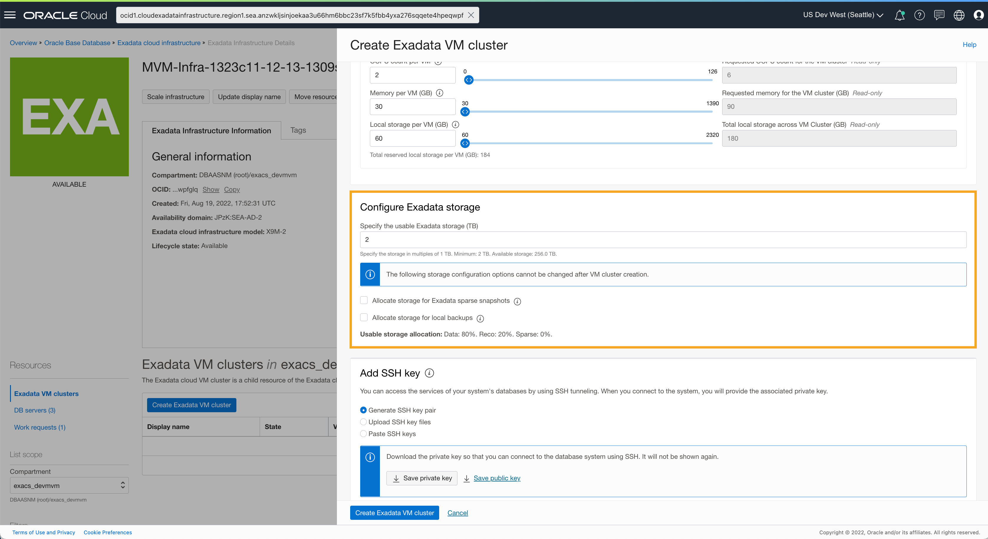 Configure Exadata Storage