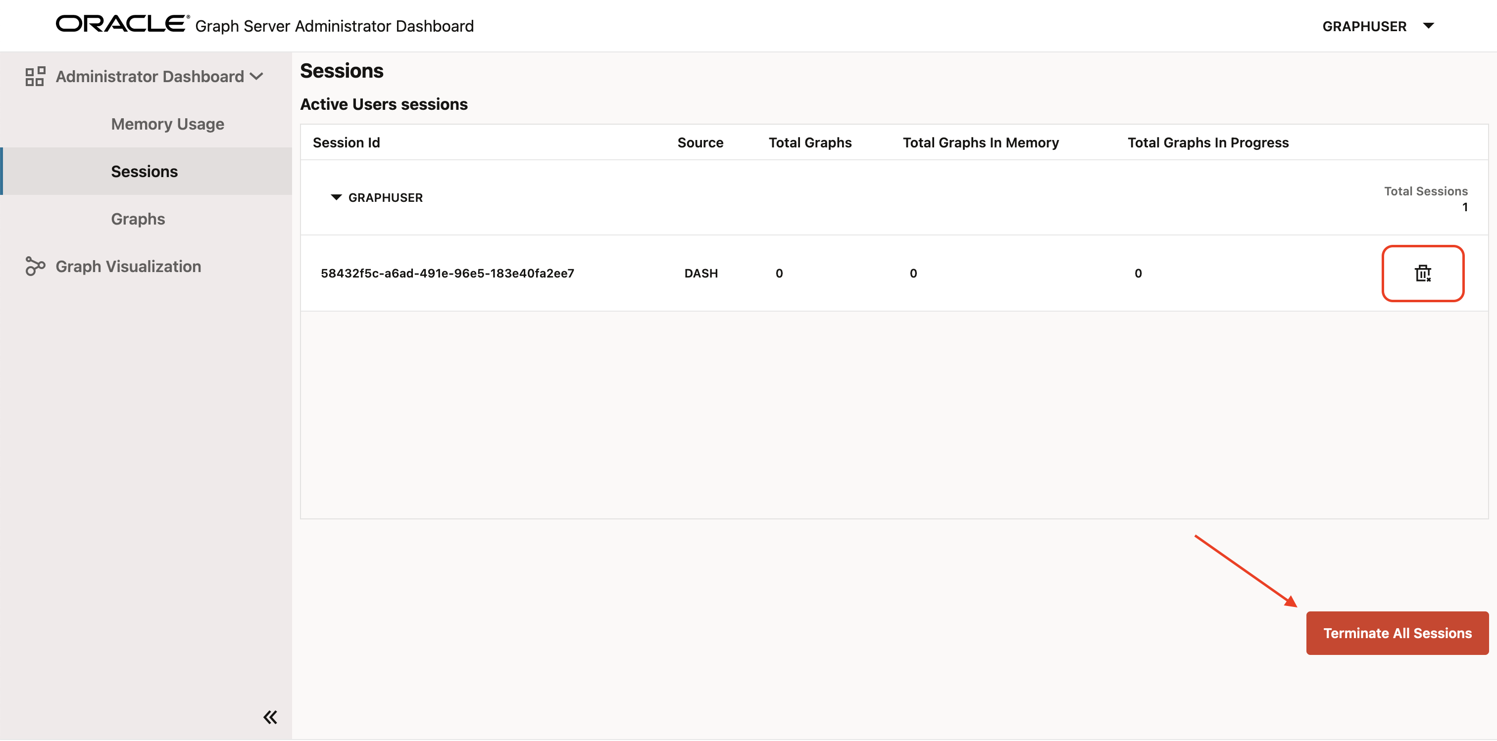 Session Termination Page