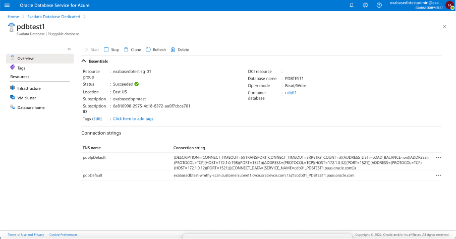 Figure 13 - Database Blade Containing Database Connection String