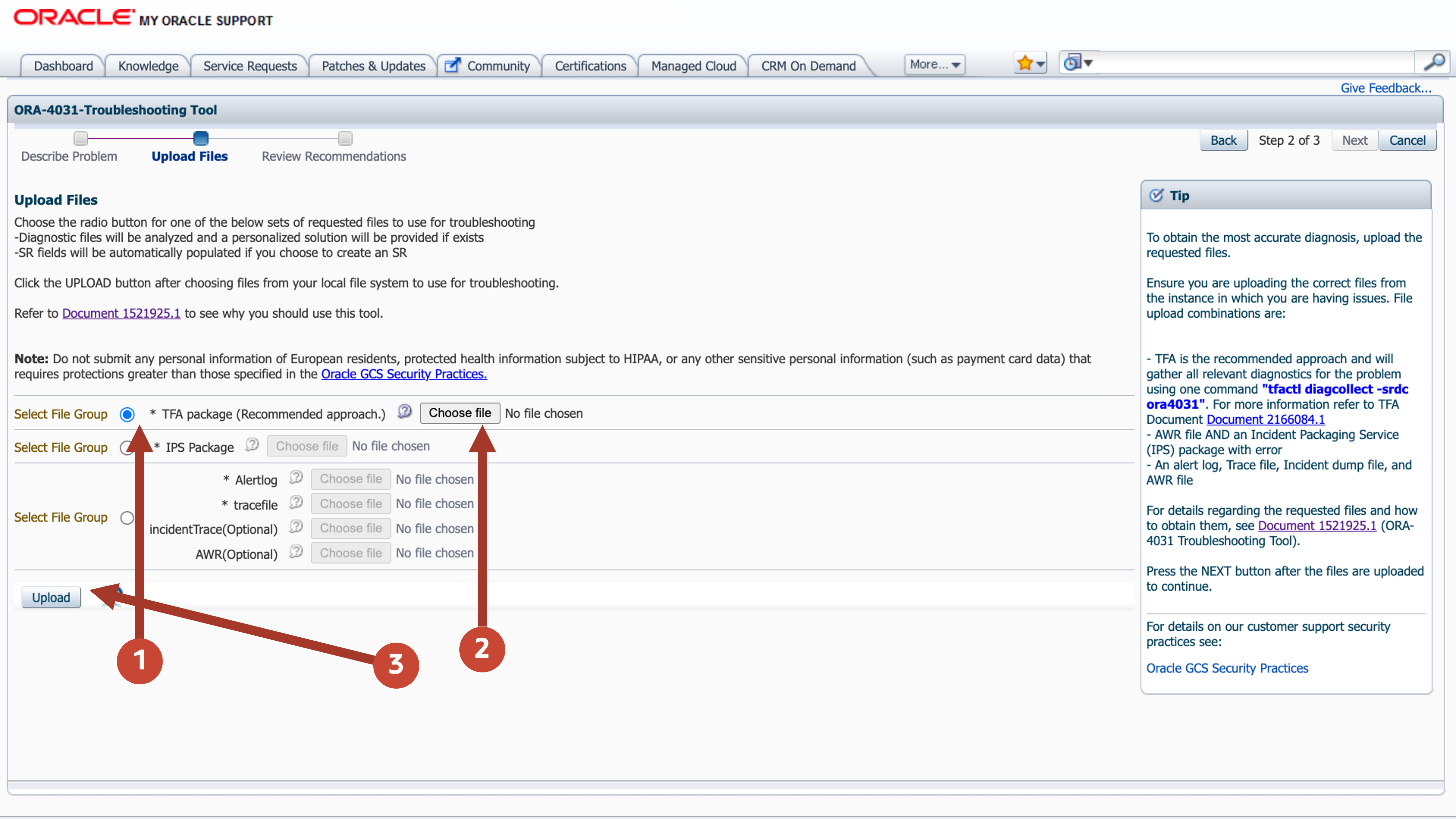 ORA-04031 MOS Troubleshooting tool 2