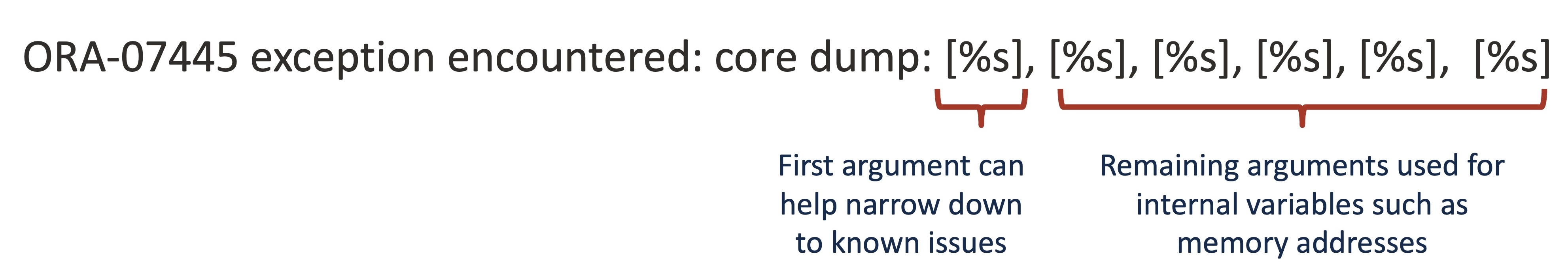ORA-07445 Error Structure