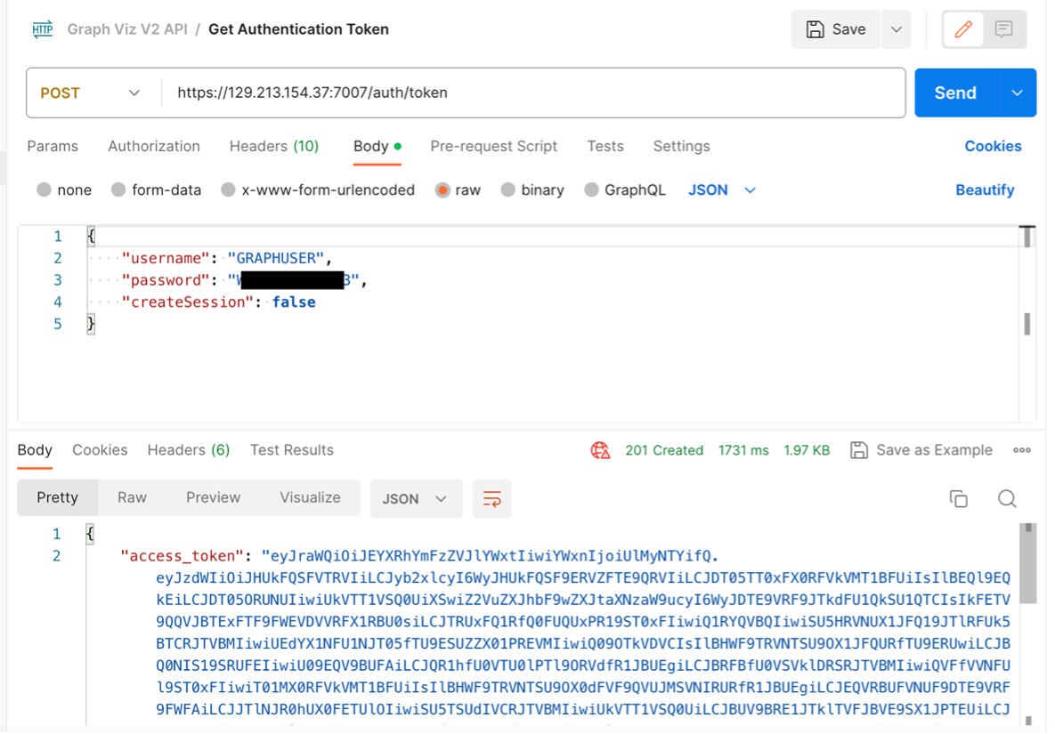 Graph REST API Get Authentication TOken