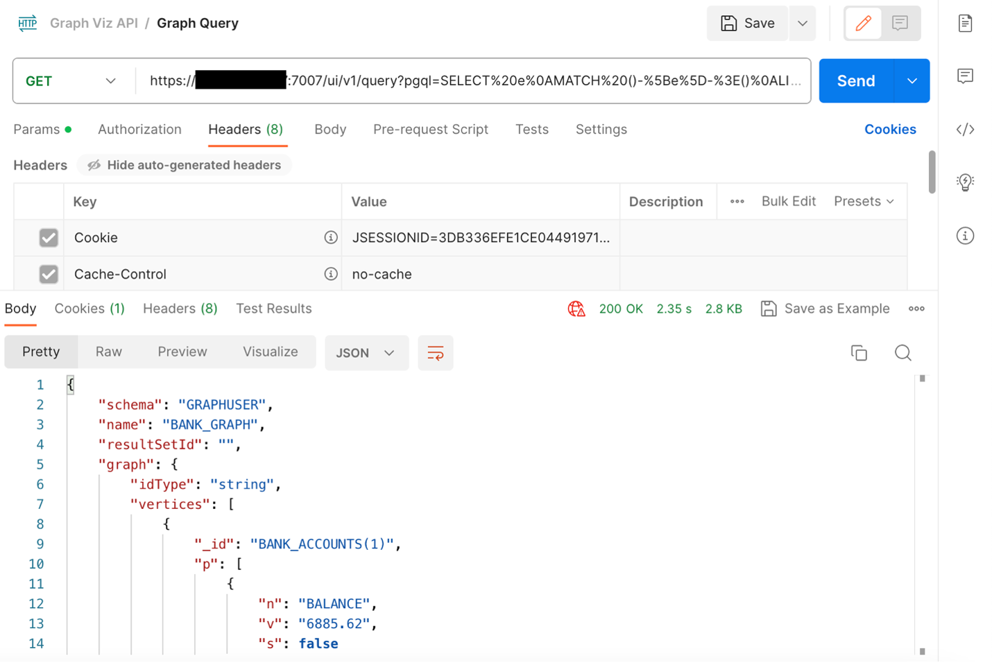Graph REST API Run Query