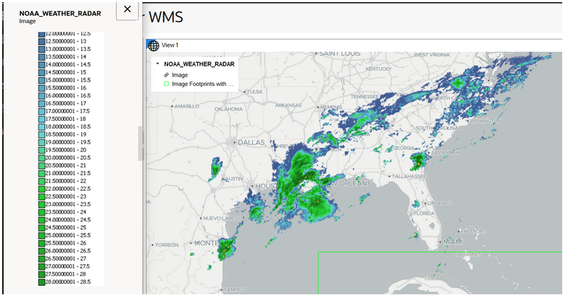 OGC WMS Dataset ledends