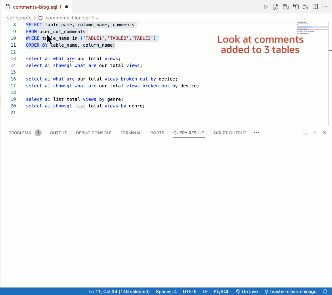 Walk thru running queries