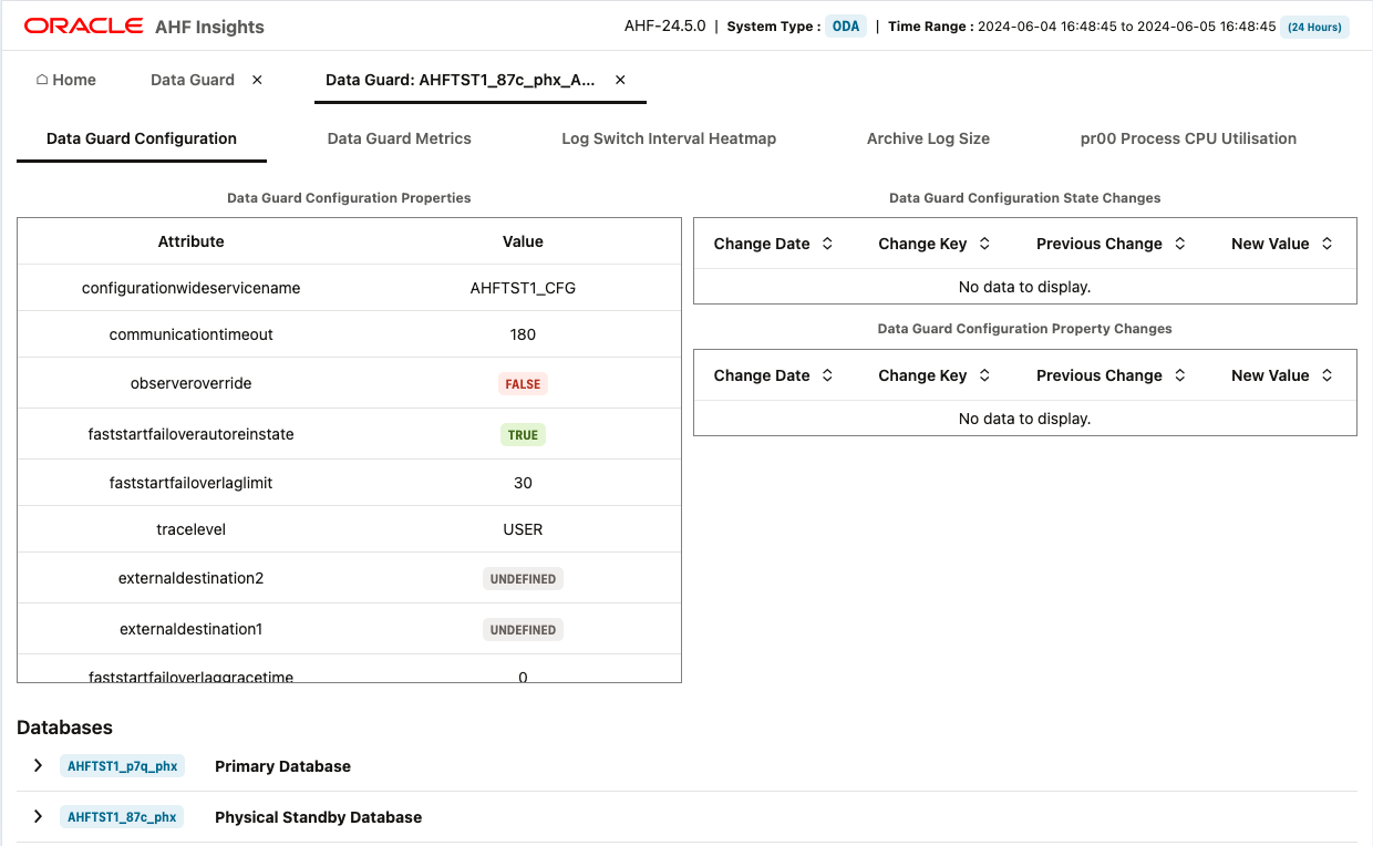 Data Guard in AHF Insights