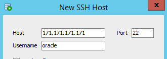 add ssh host details