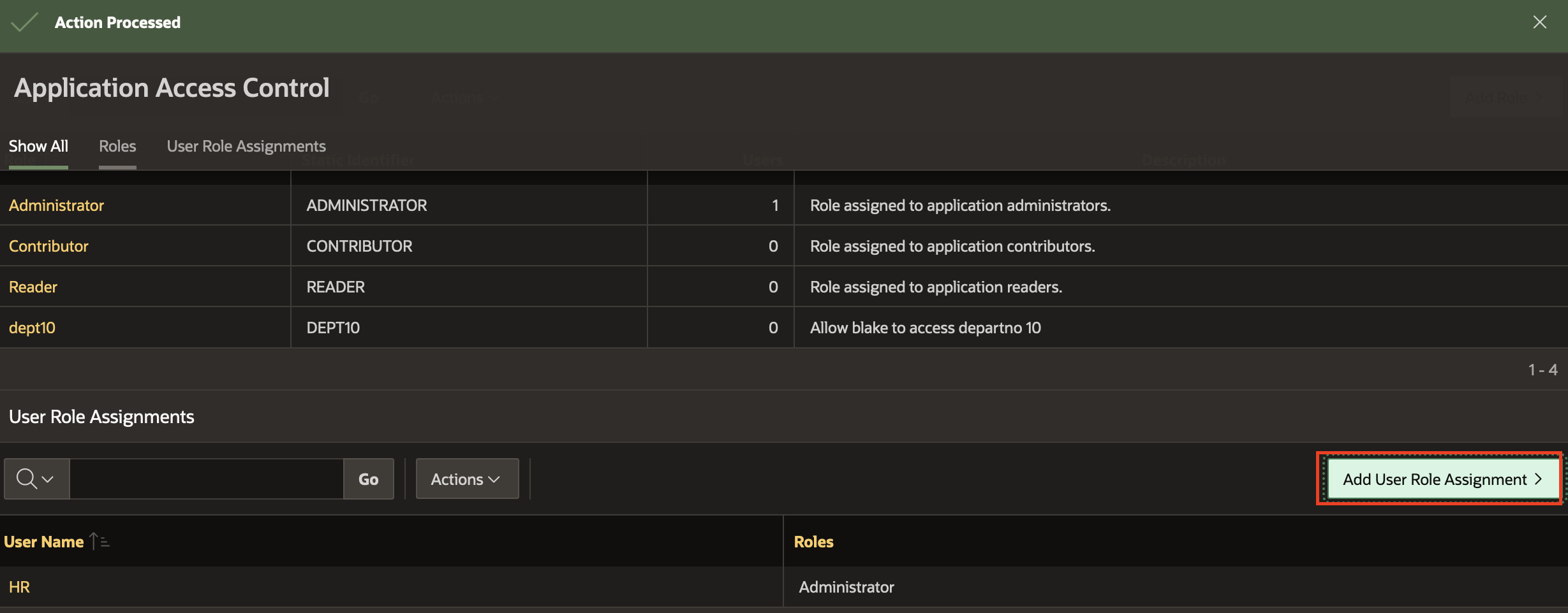 Security enforcement in multi-tier applications using Oracle RAS