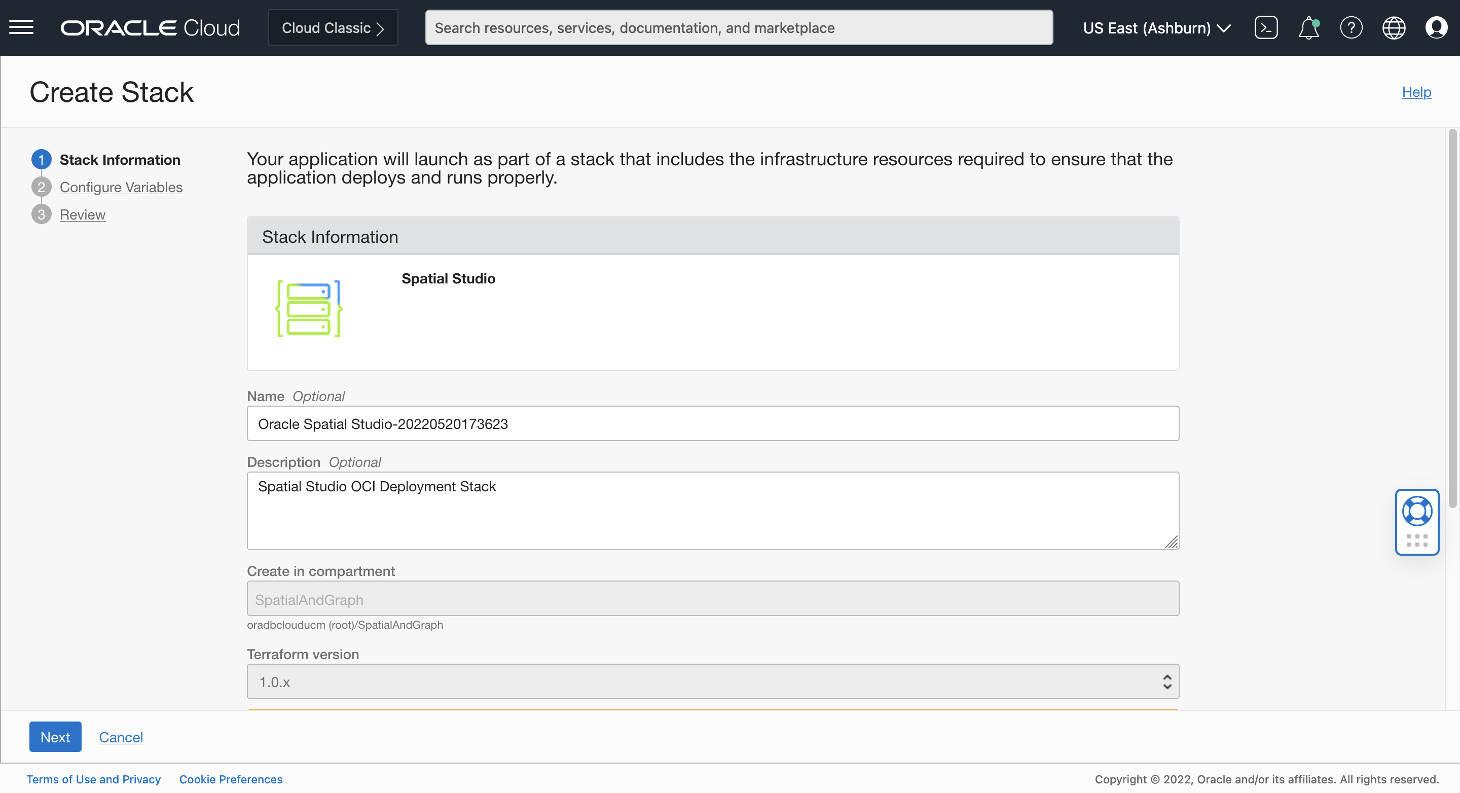 Spatial Studio 22.1 stack