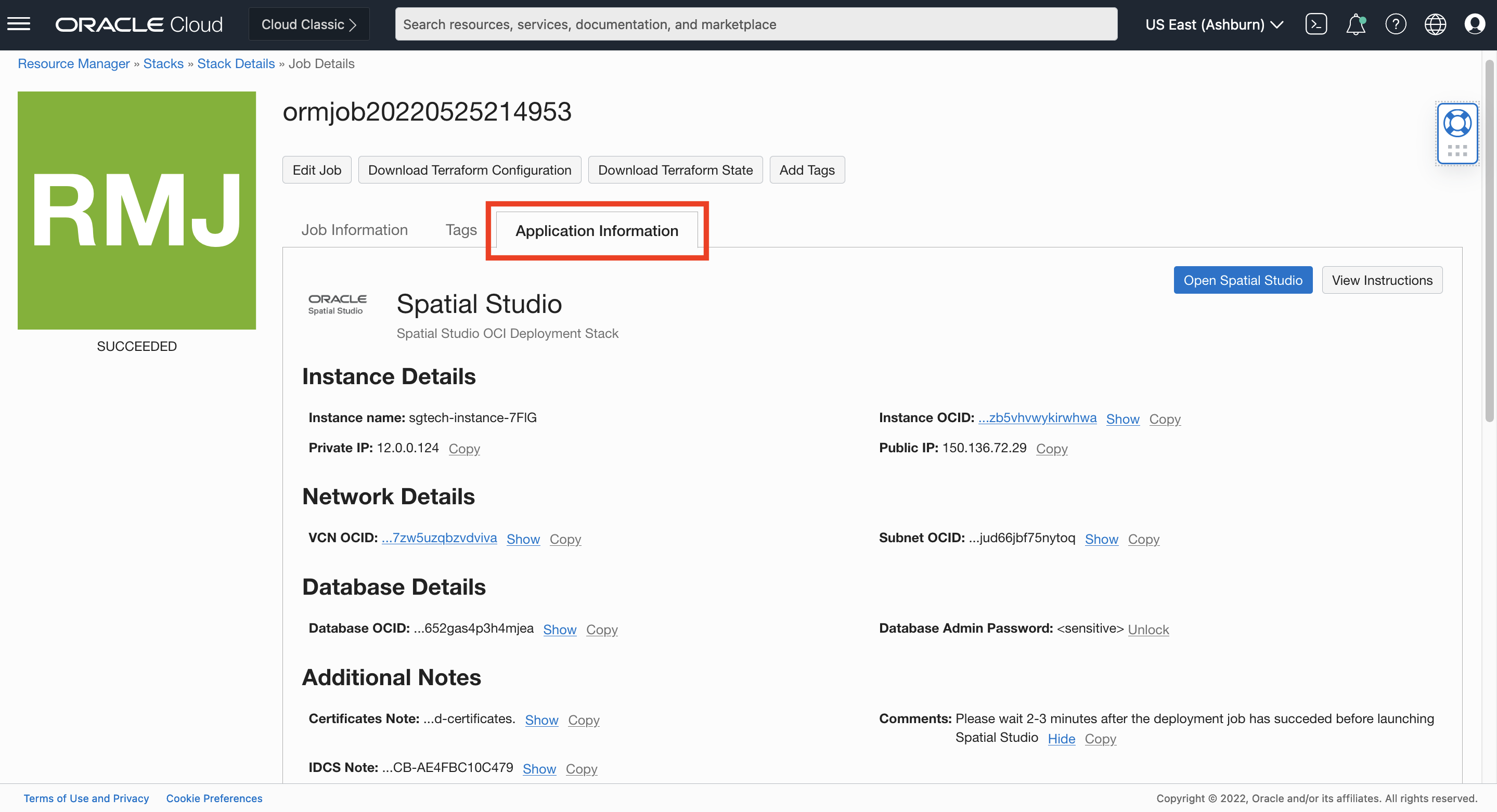 Spatial Studio 22.1 stack
