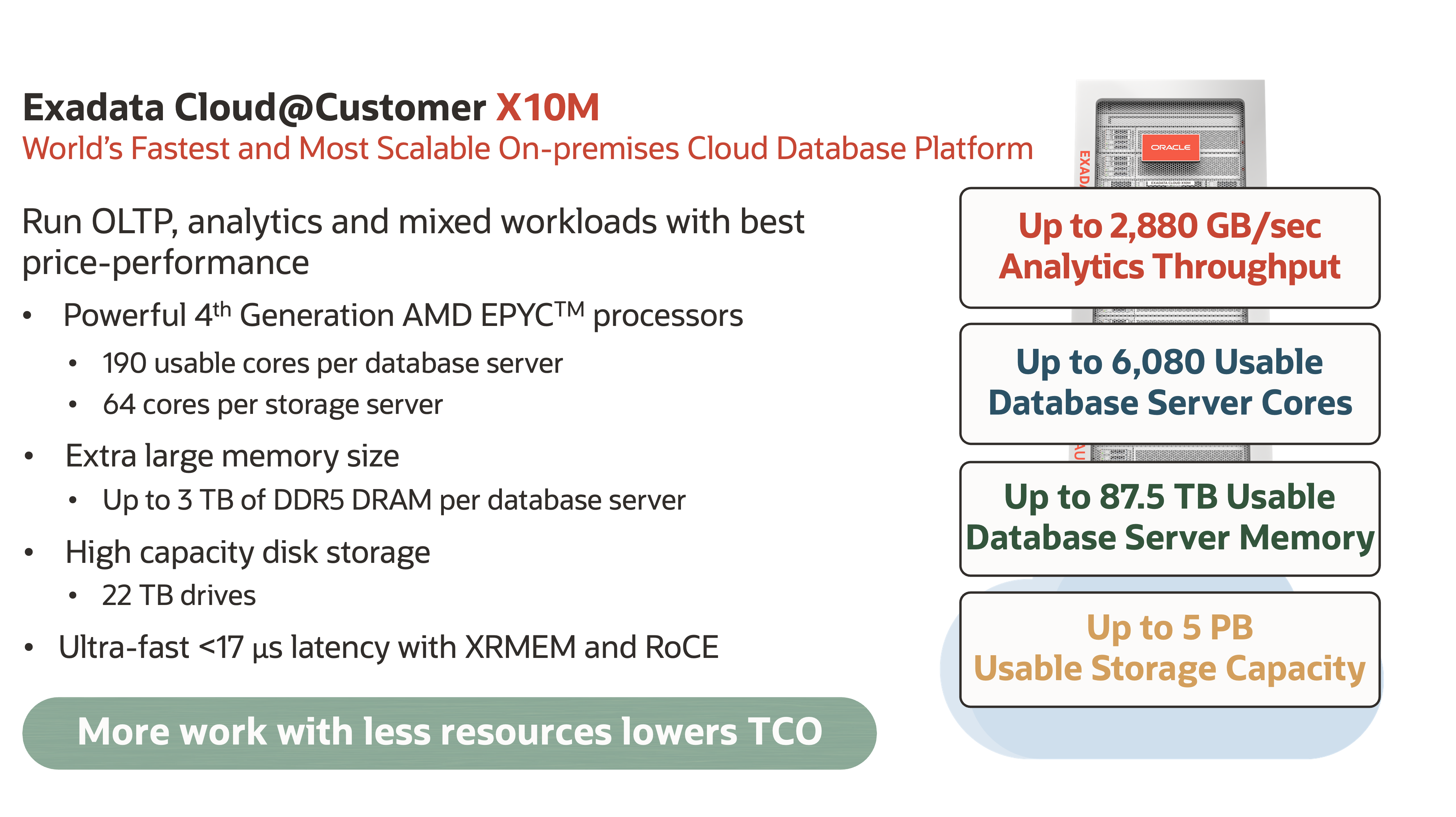 Exadata Cloud@Customer X10M