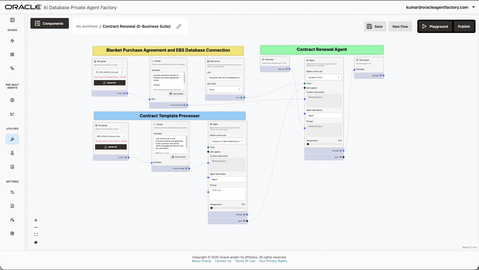 Simplifying Contract Renewals: An AI Agent for EBS with Private Agent Factory
