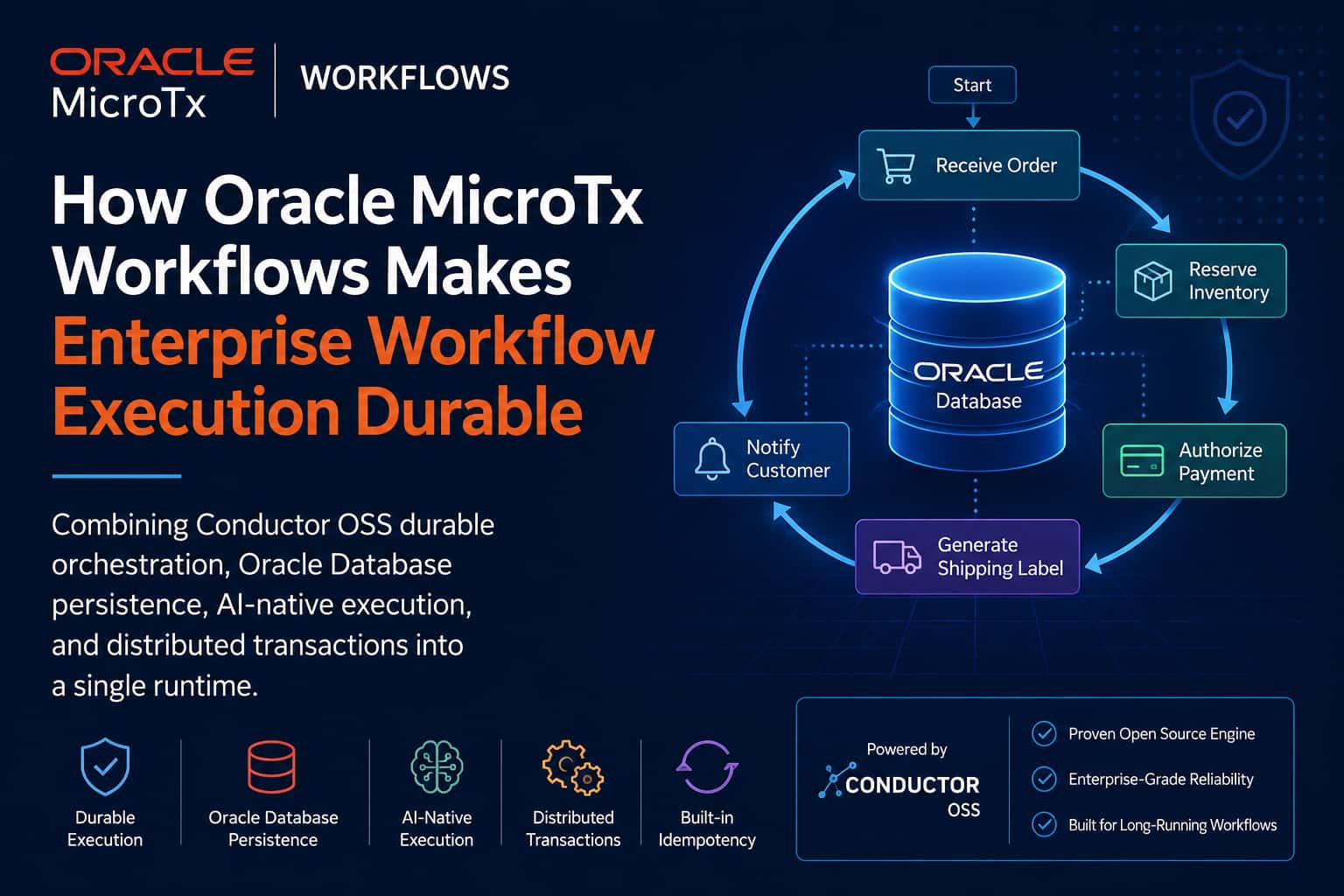 How Oracle MicroTx Workflows Makes Enterprise Workflow Execution Durable
