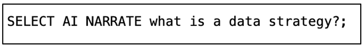 Figure 6 - Ask your question using natural language with Select AI