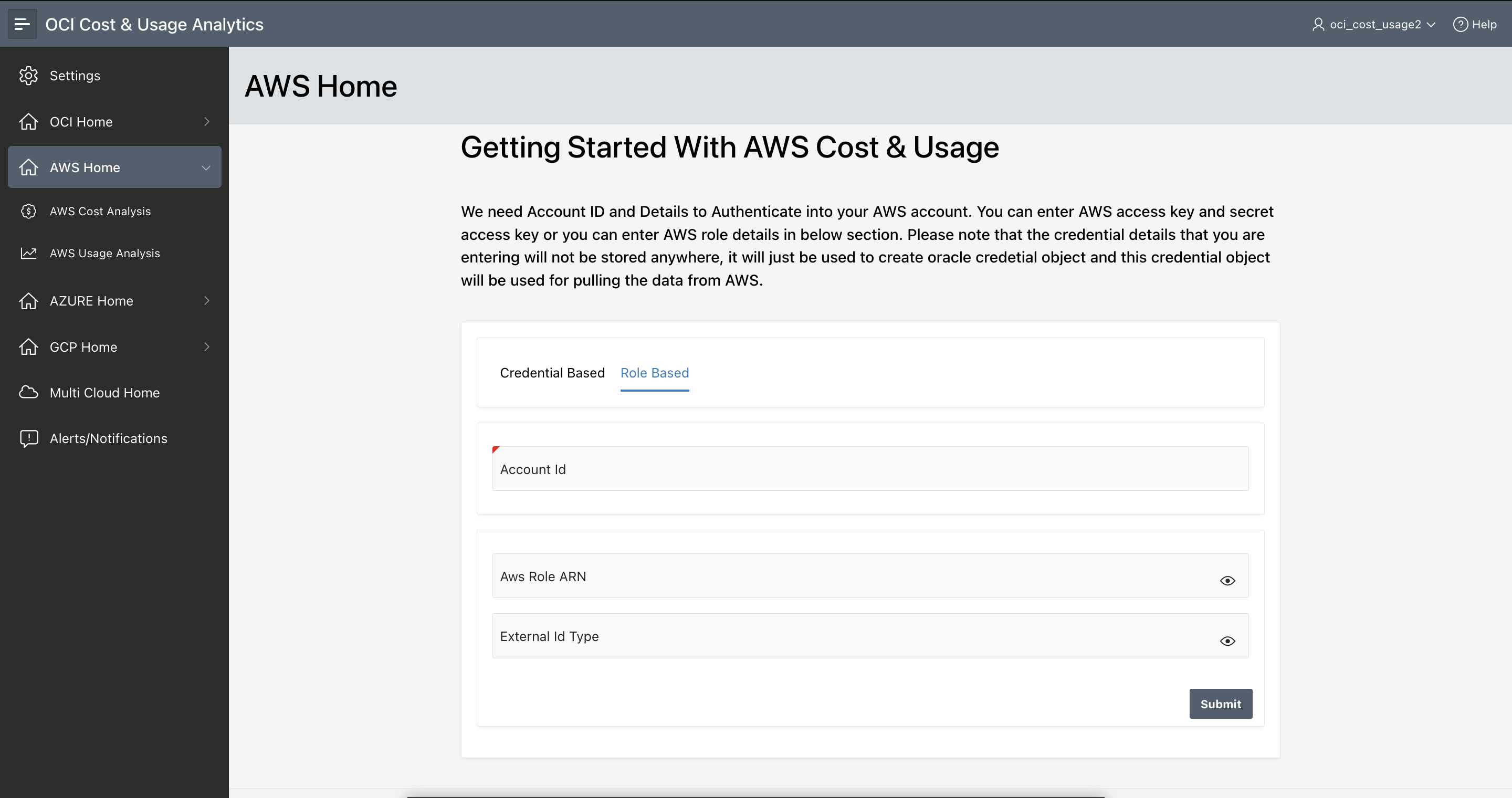 AWS Configuration Dashboard