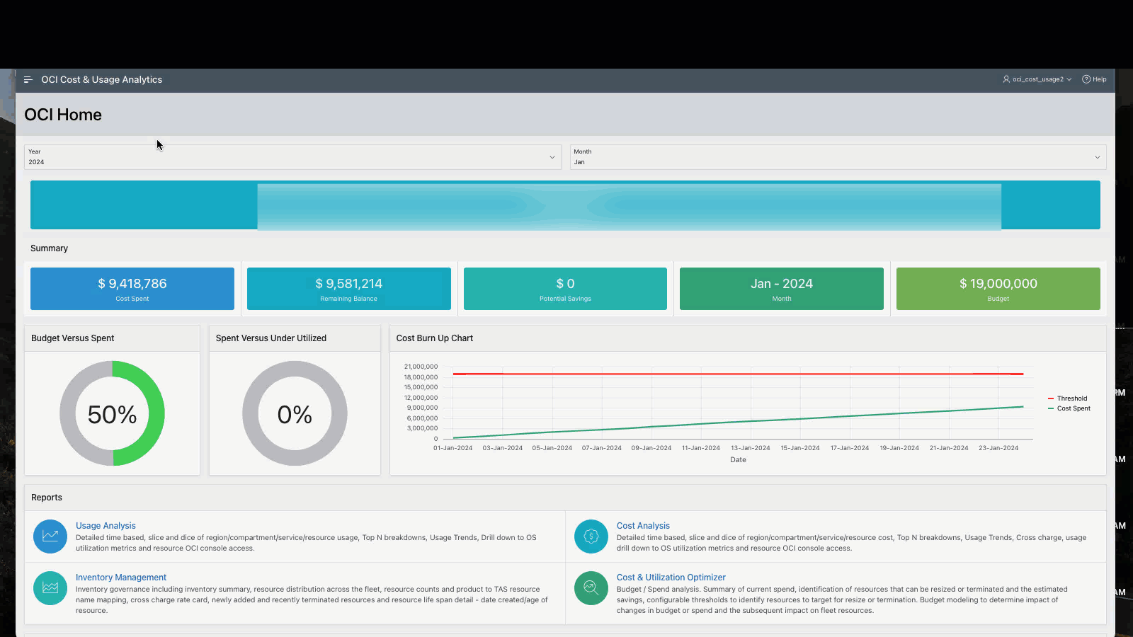Azure Cost Analysis navigational demo