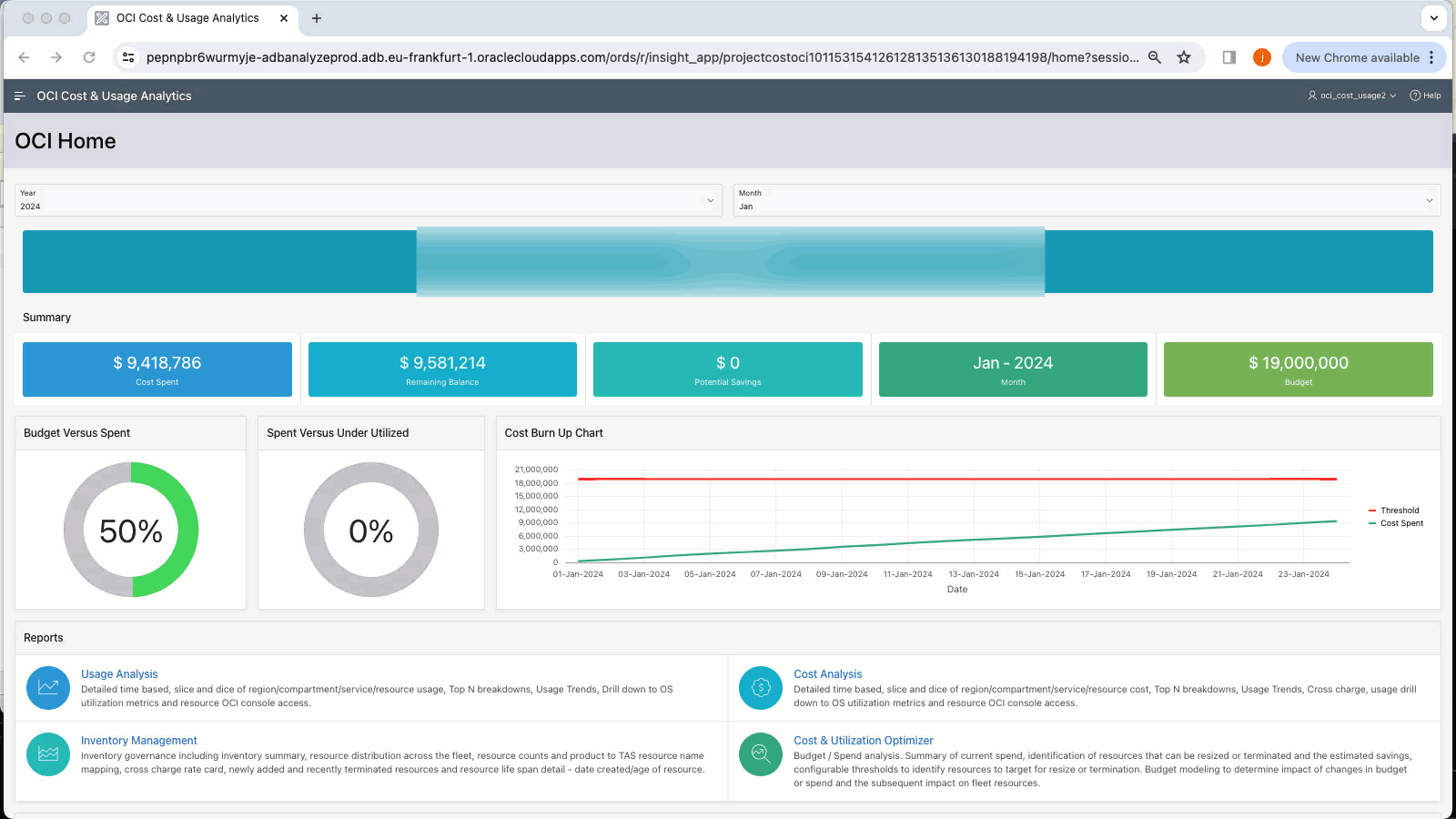 GCP Cost Analysis navigational demo
