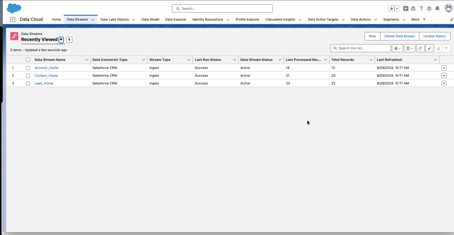 SFCRM Zero Copy Data Share with ADBS